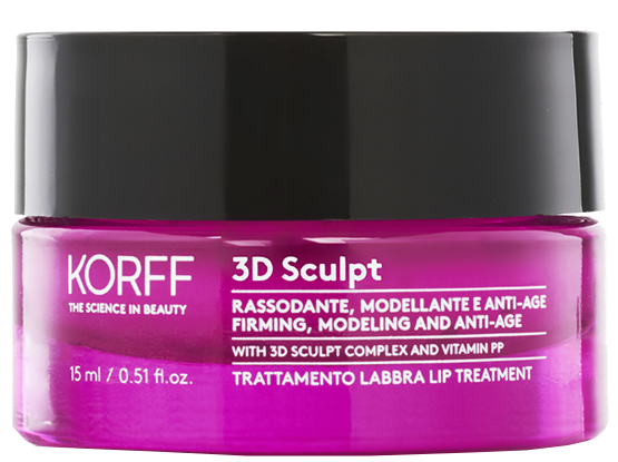 KORFF 3D Sculpt lūpų kontūro lūpų priežiūros priemonė, 15 ml