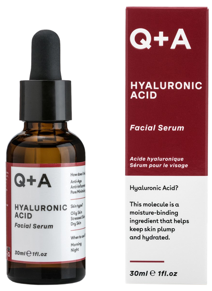 Q+A Hyaluronic Acid veido serumas, 30 ml