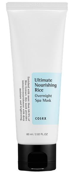 COSRX Ultimate Nourishing Rice Overnight Spa veido kaukė, 60 ml