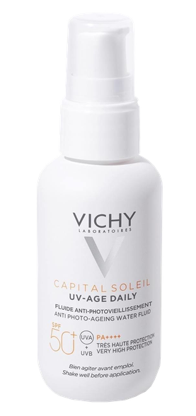 VICHY Capital Soleil UV Age Daily SPF50+ Facial apsauginis kremas nuo saulės, 40 ml