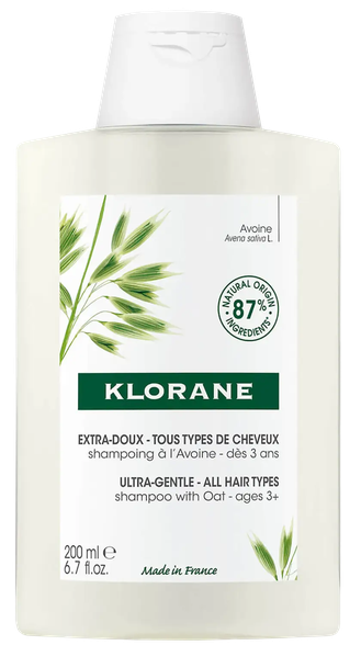 KLORANE Softening with Oat Milk šampūnas, 200 ml