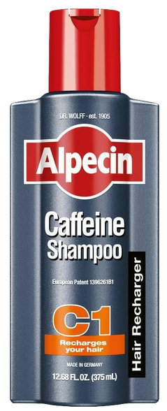 ALPECIN Caffeine C1 nuo plaukų slinkimo vyrams šampūnas, 375 ml