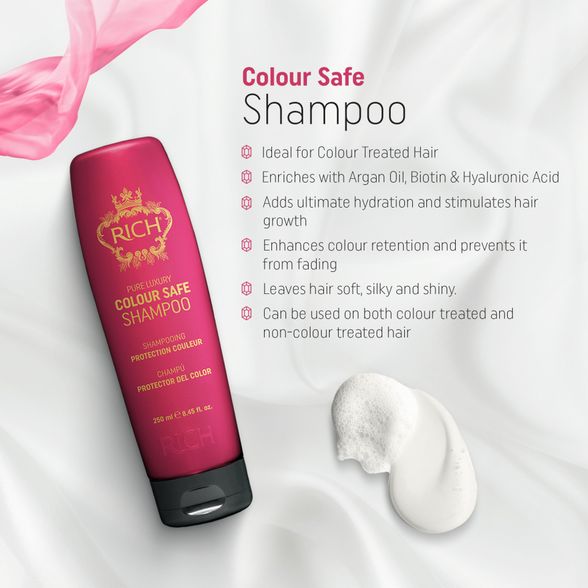 RICH Pure Luxury Colour Safe šampūnas, 250 ml