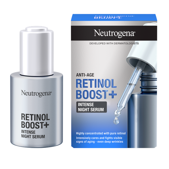 NEUTROGENA Retinol Boost+ Intense Night serumas, 30 ml