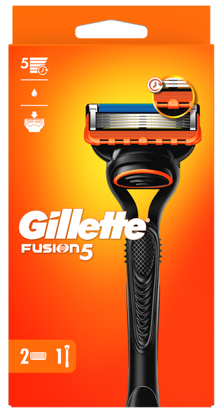 GILLETTE Fusion5 2 papildomos galvutės +  skustuvas, 1 vnt.