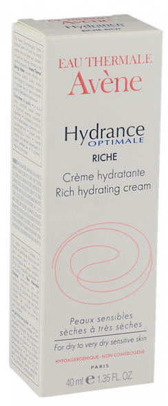 AVENE Hydrance Optimale Riche veido kremas, 40 ml