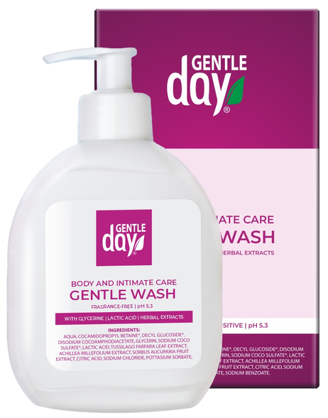 GENTLE DAY Intimate And Body prausiklis intymiai zonai, 250 ml