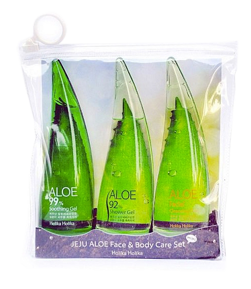 HOLIKA HOLIKA Jeju Aloe Face And Body Care rinkinys, 165 ml