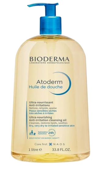 BIODERMA Atoderm dušo aliejus, 1000 ml