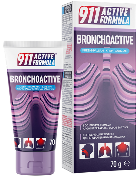 911 Active Formula Bronchoactive kremas-balzamas, 70 g