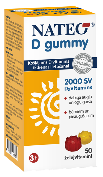 NATEO vitaminai guminukai, 50 vnt.