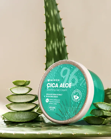 MIZON Cica Aloe 96% drėkinantis gelis-kremas, 300 ml