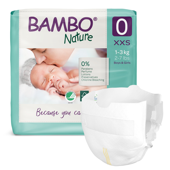 BAMBO NATURE Nature Premature 1-3kg sauskelnės, 24 vnt.