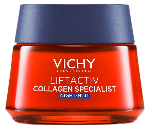 VICHY Liftactiv Collagen Specialist Night veido kremas, 50 ml