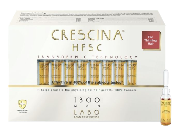 CRESCINA HFSC Transdermic 1300 Man ampulės, 20 vnt.