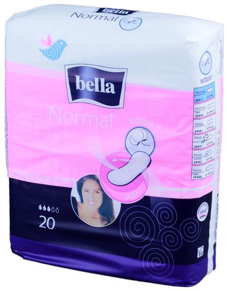 BELLA Normal White Soft higieniniai paketai, 20 vnt.