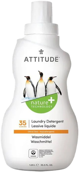 ATTITUDE  citrusų Žievelių Aromato, Ekologiškas skalbimo skystis, 1050 ml