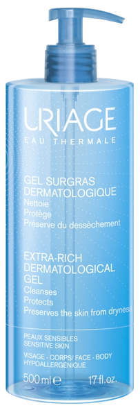 URIAGE Extra-Rich Dermatological valomasis gelis, 500 ml