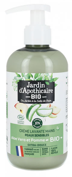 JARDIN  D'APOTHICAIRE Ekologiškas alavijų ir obuolių skystas muilas, 300 ml