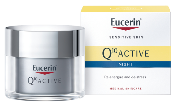 EUCERIN Q10 Active nuo raukšlių,naktinis veido kremas, 50 ml