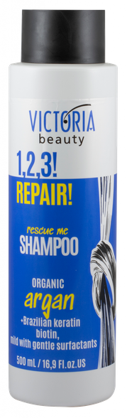 VICTORIA BEAUTY 1,2,3! Repair! for Damaged Hair šampūnas, 500 ml