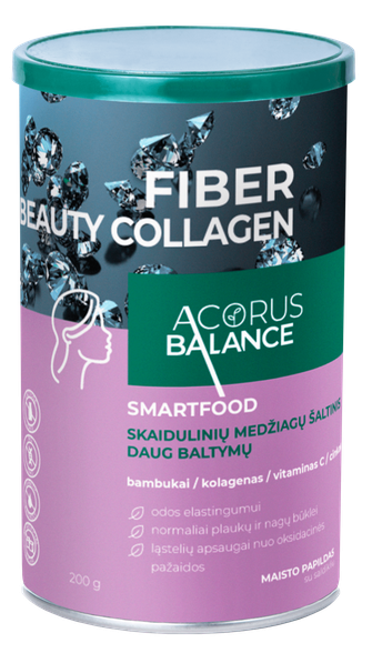 ACORUS BALANCE Fiber Beauty Collagen milteliai, 200 g