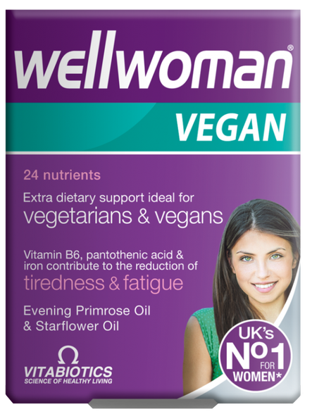 WELLWOMAN  Vegan tabletės, 30 vnt.