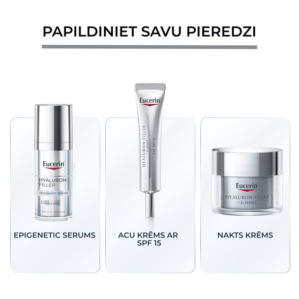 EUCERIN Hyaluron-Filler nuo raukšlių SPF 30 dieninis veido kremas, 50 ml