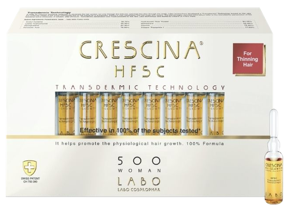 CRESCINA HFSC Transderm 500 Woman ampulės, 20 vnt.