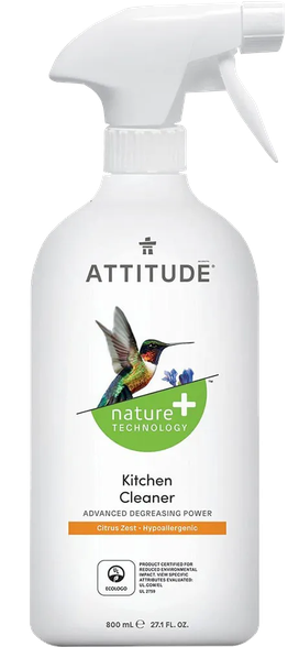 ATTITUDE Citrusų Žievelių Aromato, Ekologiškas, Virtuvė purškiamas valiklis, 800 ml