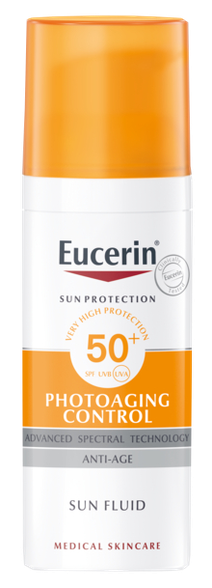 EUCERIN Sun Photoaging Control SPF 50 nuo saulės ir fotosenėjimo apsauginis kremas nuo saulės, 50 ml