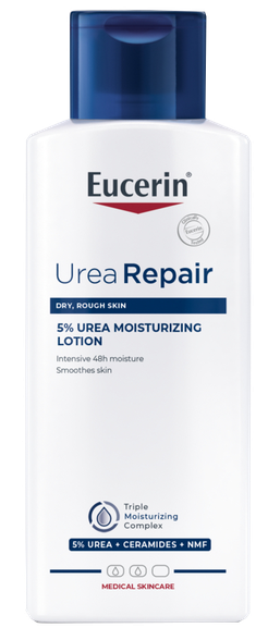 EUCERIN UreaRepair sausai odai su 5% šlapalo losjonas, 250 ml