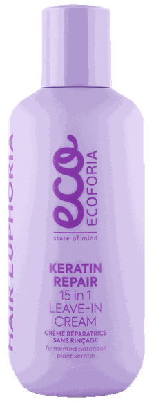 ECOFORIA Hair Euphoria Keratin Repair 15in1 plaukų kremas, 200 ml