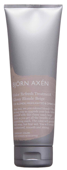 BJORN AXEN Color Refresh Treatment Glossy Blonde Beige kondicionierius, 250 ml