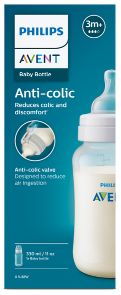 PHILIPS Avent „Anti-colic“ 3m+ buteliai, 1 vnt.