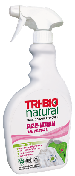 TRI-BIO Natural Pre-Wash Universal purškiamas dėmių valiklis, 420 ml