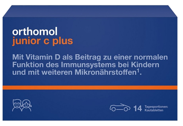 ORTHOMOL Junior C Plus kramtomosios tabletės, 42 vnt.