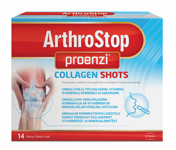 ARTHROSTOP ARTHROSTOP PROENZI COLLAGEN SHOTS buteliai, 14 vnt.