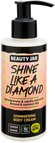 BEAUTY JAR Shine Like A Diamond kūno kremas, 150 ml