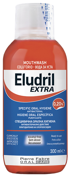 ELUDRIL   Extra burnos skalavimo skystis, 300 ml