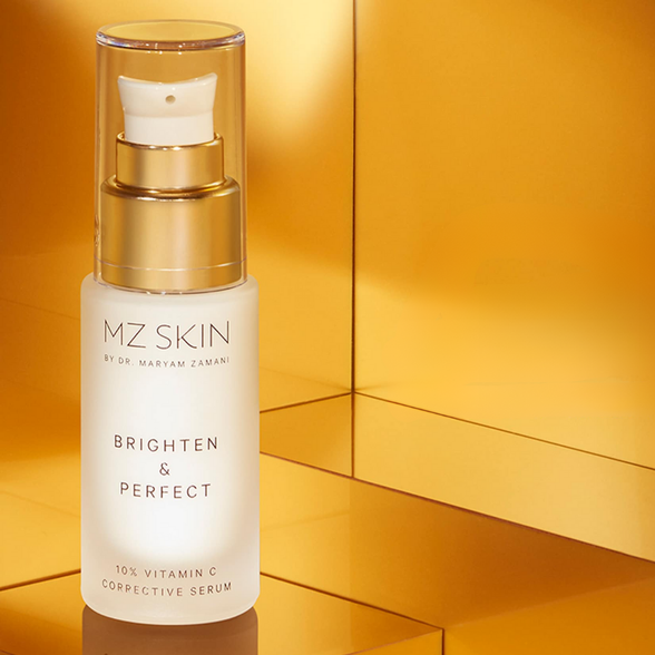 MZ SKIN Brighten & Perfect 10% Vitamin C Corrective serumas, 30 ml