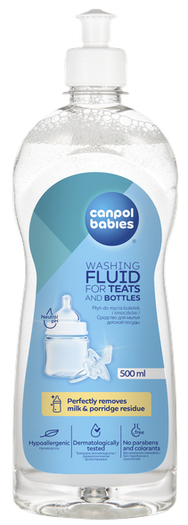 CANPOL  CANPOL BABIES žindukų ir buteliukų plovimo skystis, 1/500 žindukų ir buteliukų plovimo skystis, 500 ml