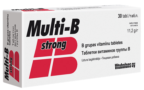 VITABALANS Multi-B Strong tabletės, 30 vnt.