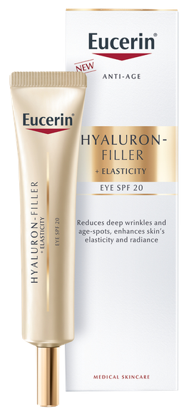 EUCERIN Hyaluron-Filler + Elasticity SPF 20 paakių kremas, 15 ml