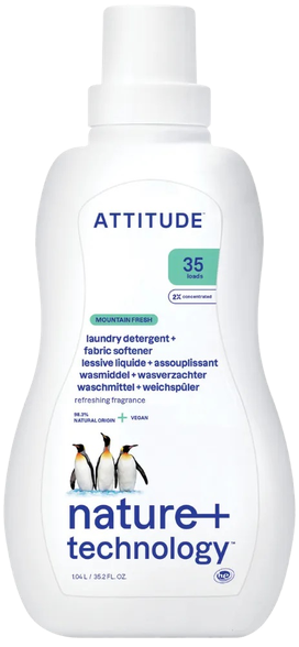 ATTITUDE 2 in 1, ekologiškas skalbiklis ir minkštiklis, 1040 ml