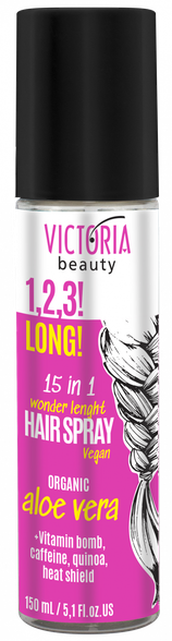 VICTORIA BEAUTY 1,2,3! Long! 15 in 1 for Hair Growth purškiklis, 150 ml