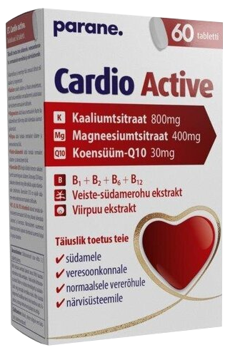 PARANE. Cardio Active tabletės, 60 vnt.