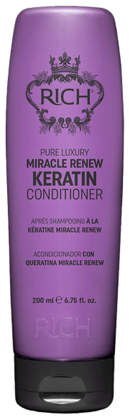 RICH Pure Luxury Miracle Renew Keratin kondicionierius, 200 ml