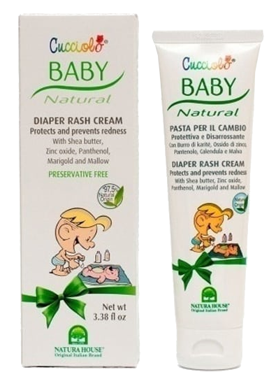 NATURA HOUSE Cucciolo Baby kremas kūdikių vystyklų sričiai, 100 ml