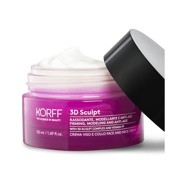 KORFF 3D Sculpt Day veido ir kaklo veido kremas, 50 ml